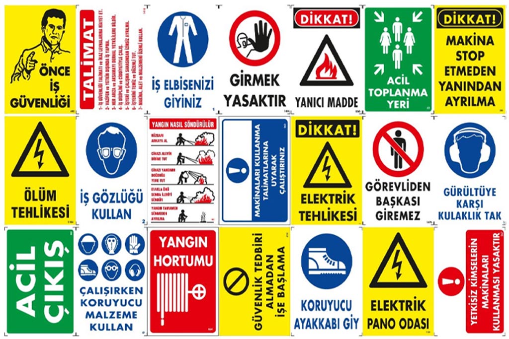 İş Güvenlik Tabelası görseli
